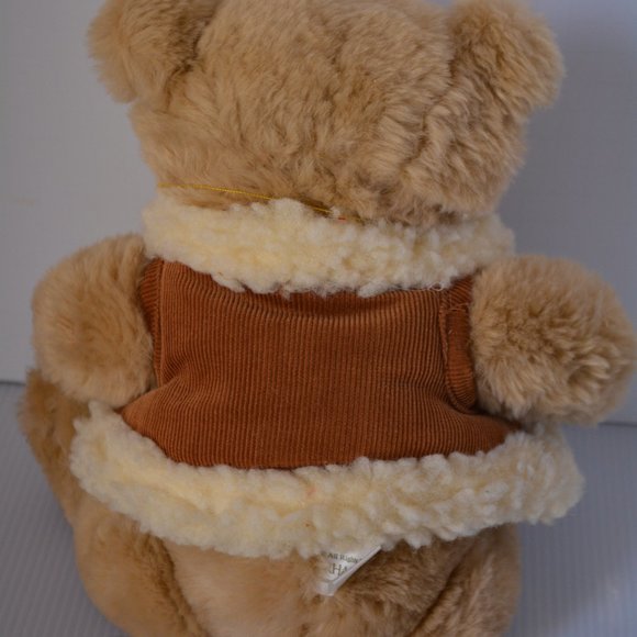 VTG 1985 Jointed Tan Gorham Collector Ricky Rodeobear Teddy Bear Plush Soft 13" - Picture 6 of 12